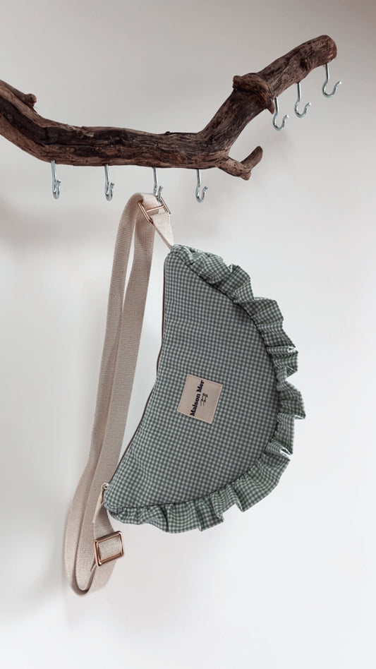 Sac demi-lune à volants