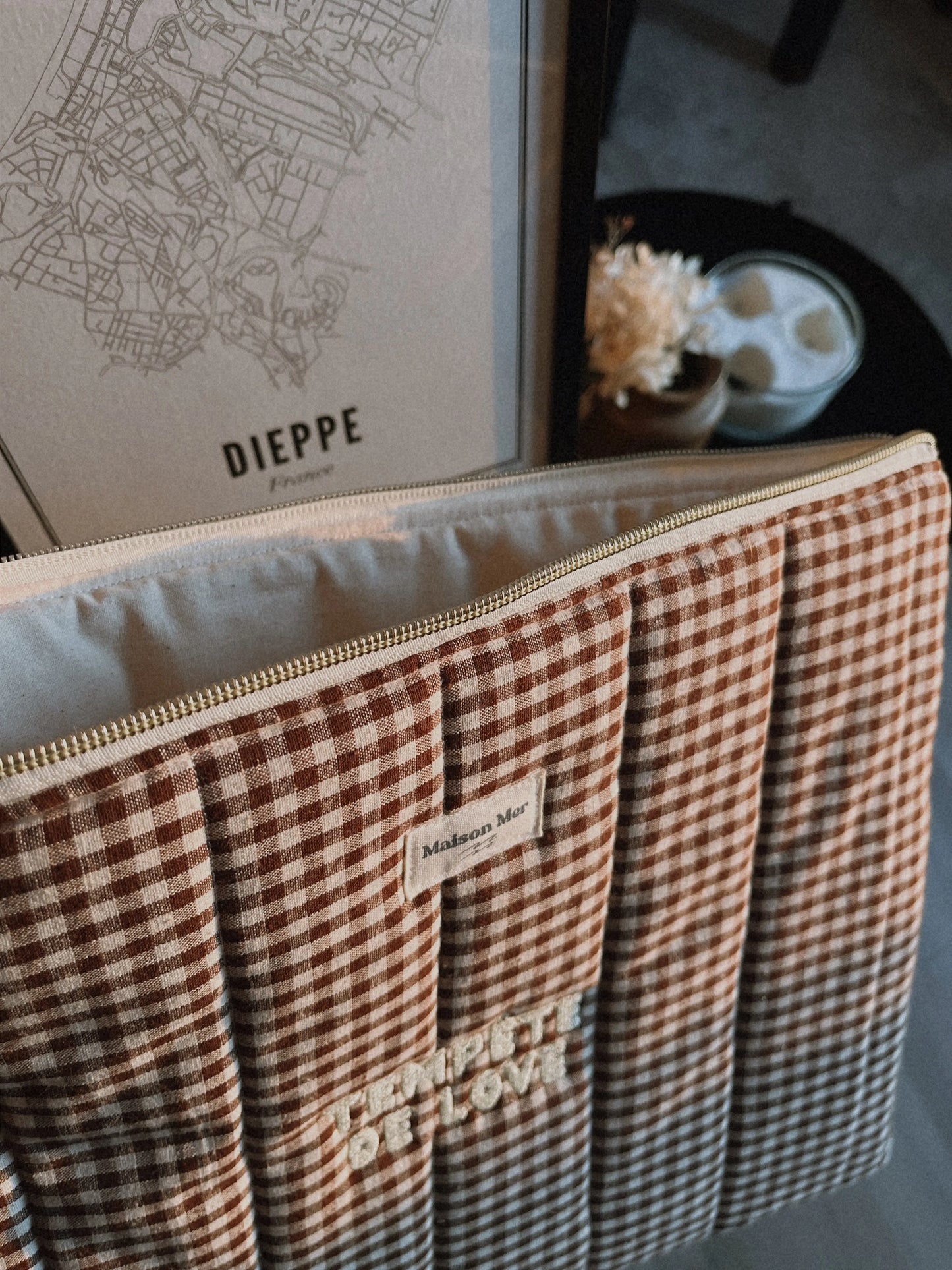 Housse d'ordinateur "tempête de love" 13 pouces Maison Mer