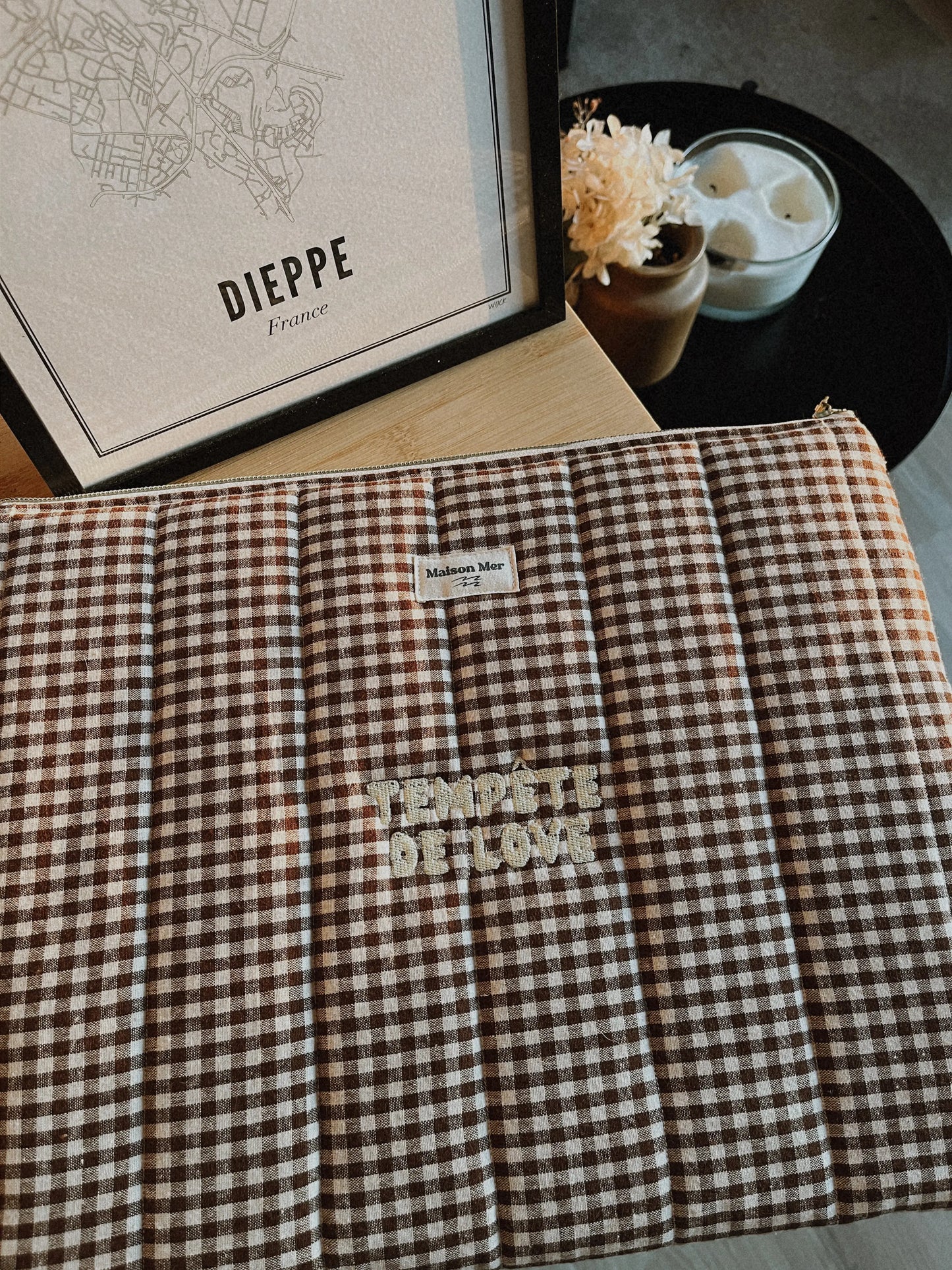 Housse d'ordinateur "tempête de love" 13 pouces Maison Mer