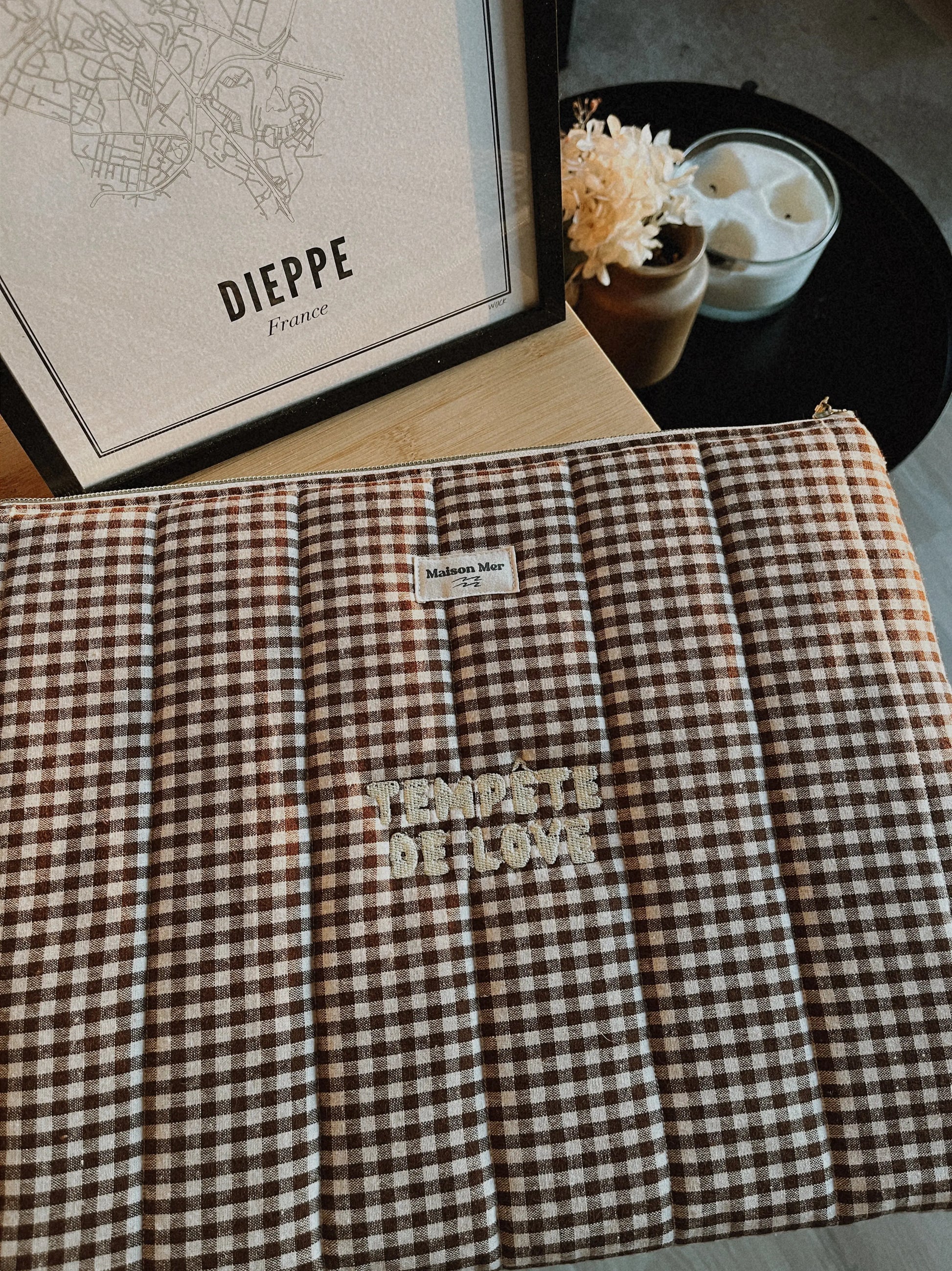 Housse d'ordinateur "tempête de love" 13 pouces Maison Mer