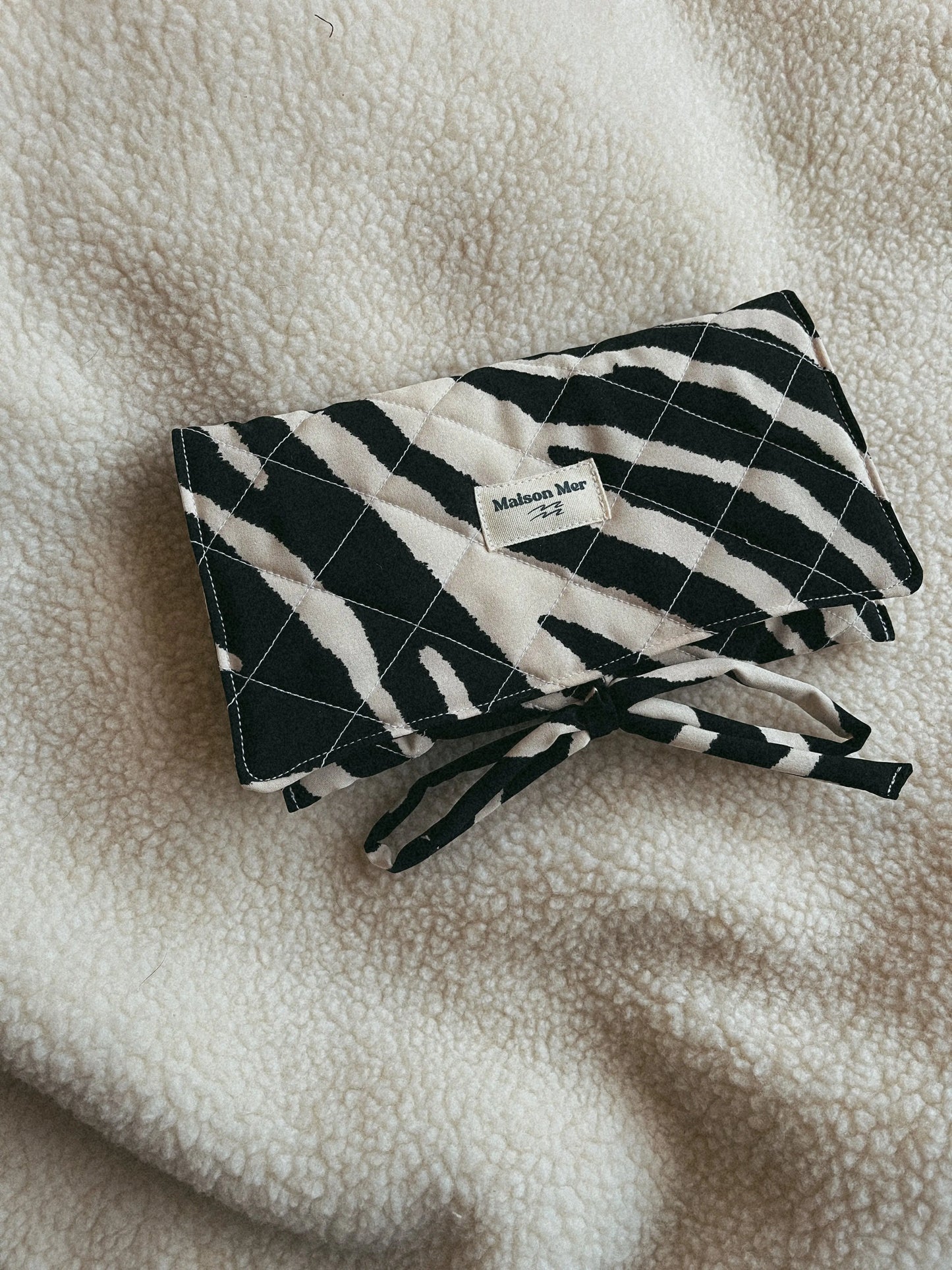La pochette à lunettes zebra Maison Mer