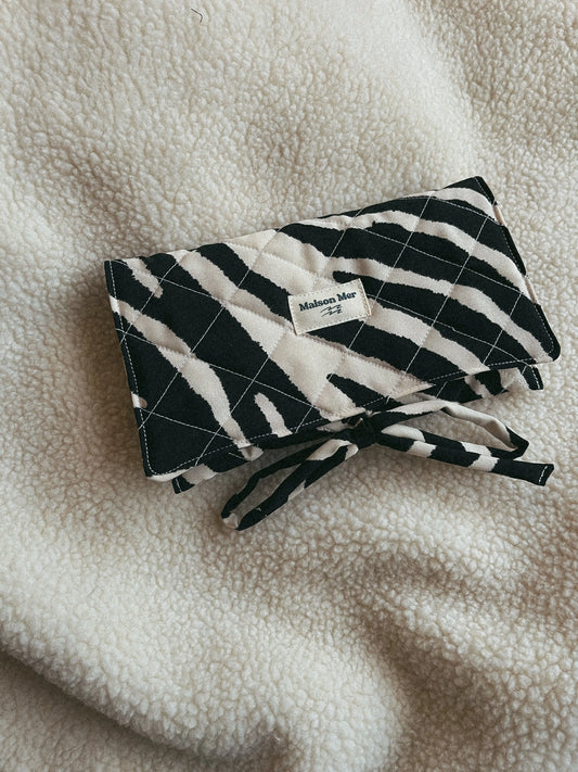 La pochette à lunettes zebra Maison Mer