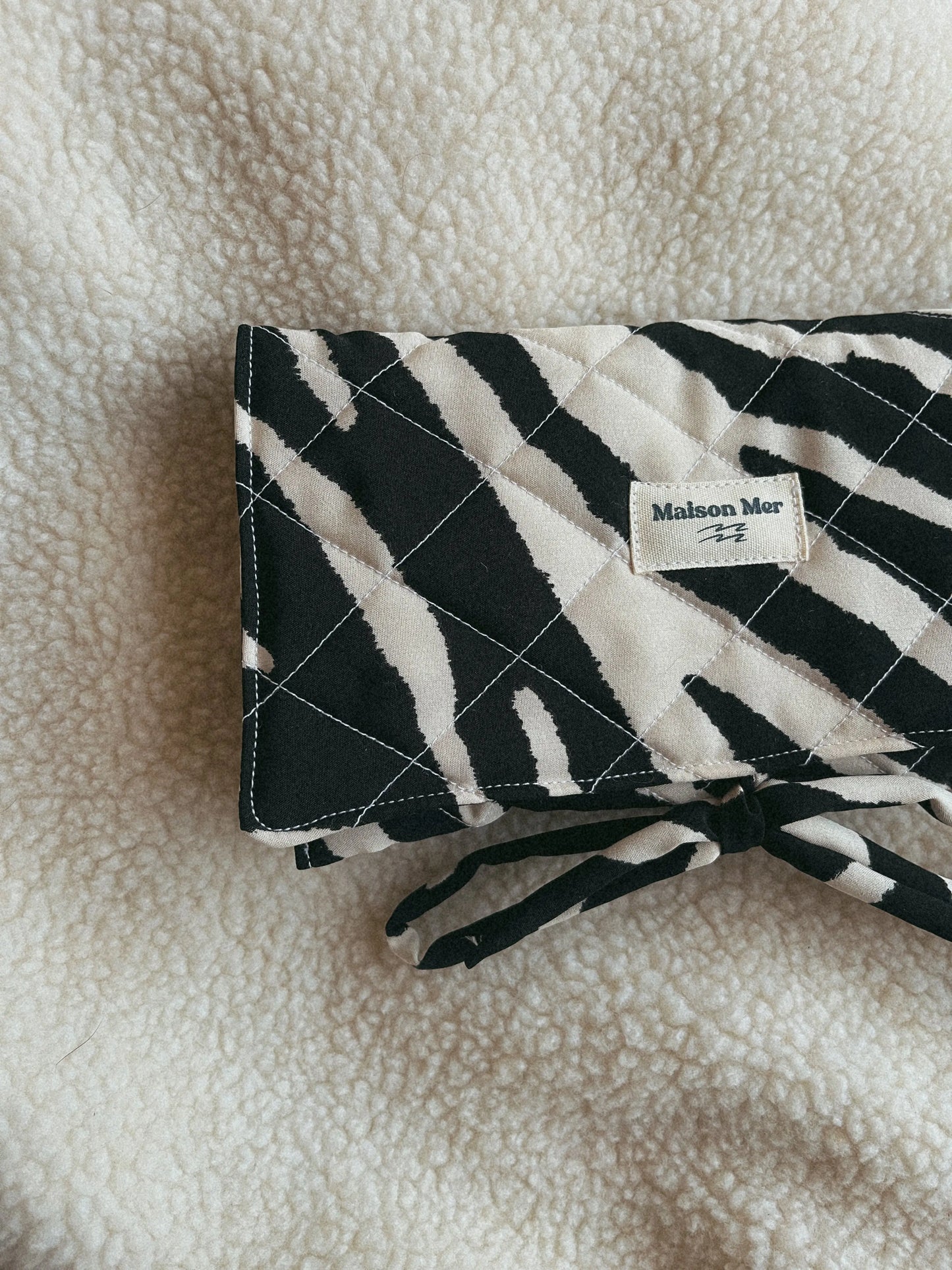 La pochette à lunettes zebra Maison Mer