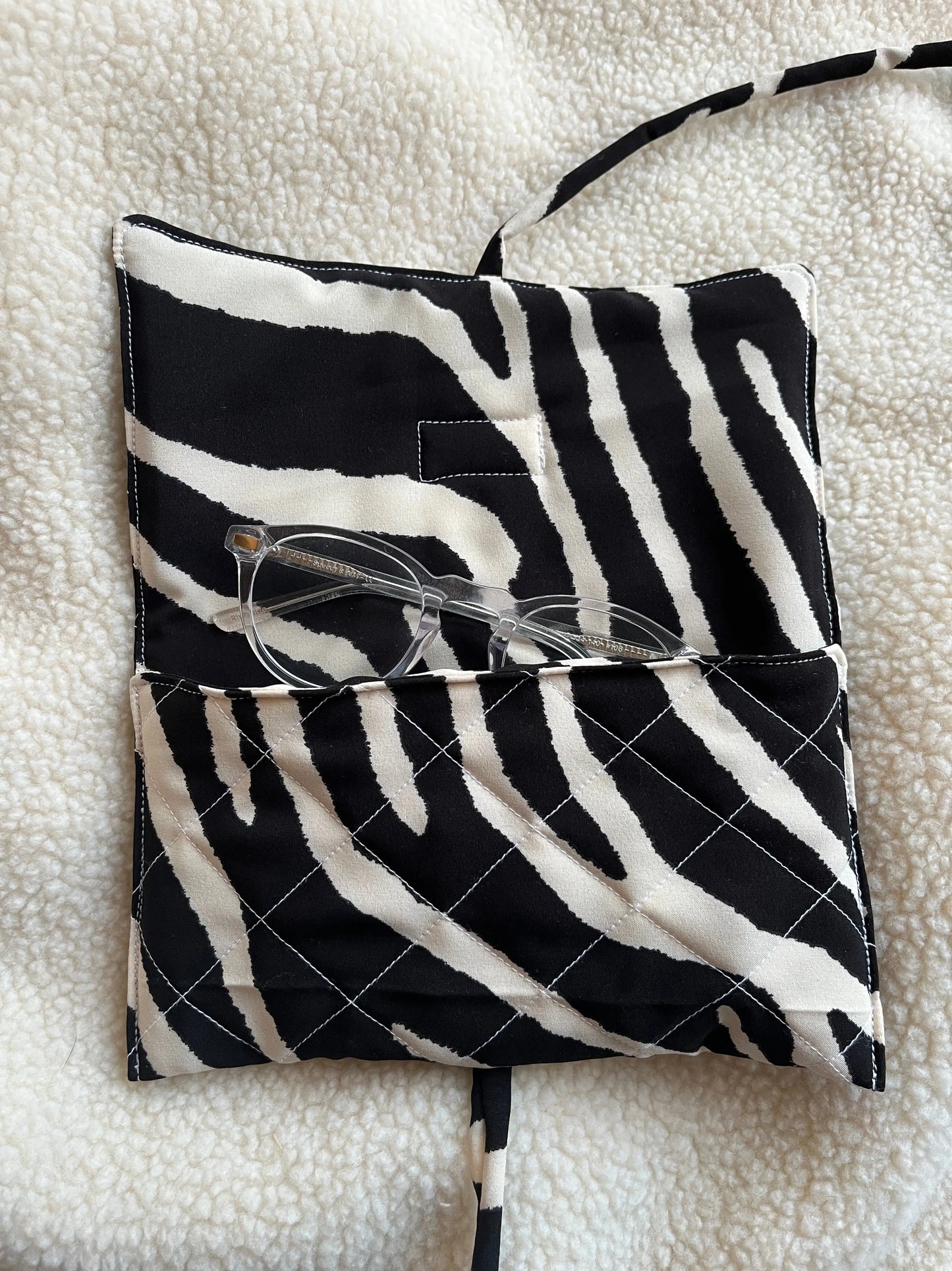 La pochette à lunettes zebra Maison Mer