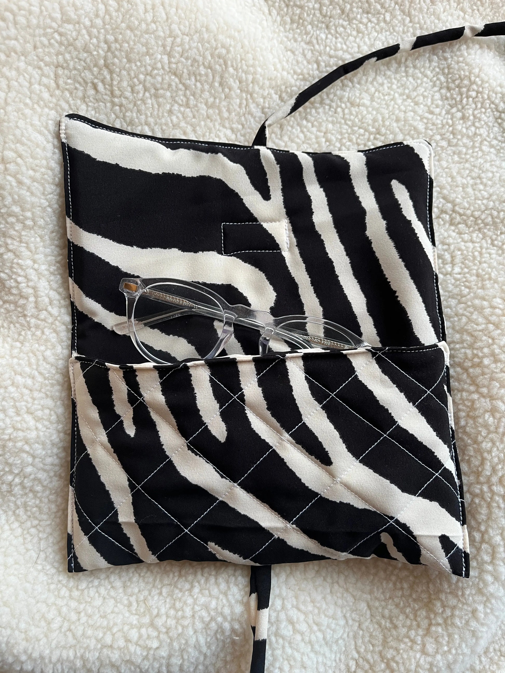 La pochette à lunettes zebra Maison Mer