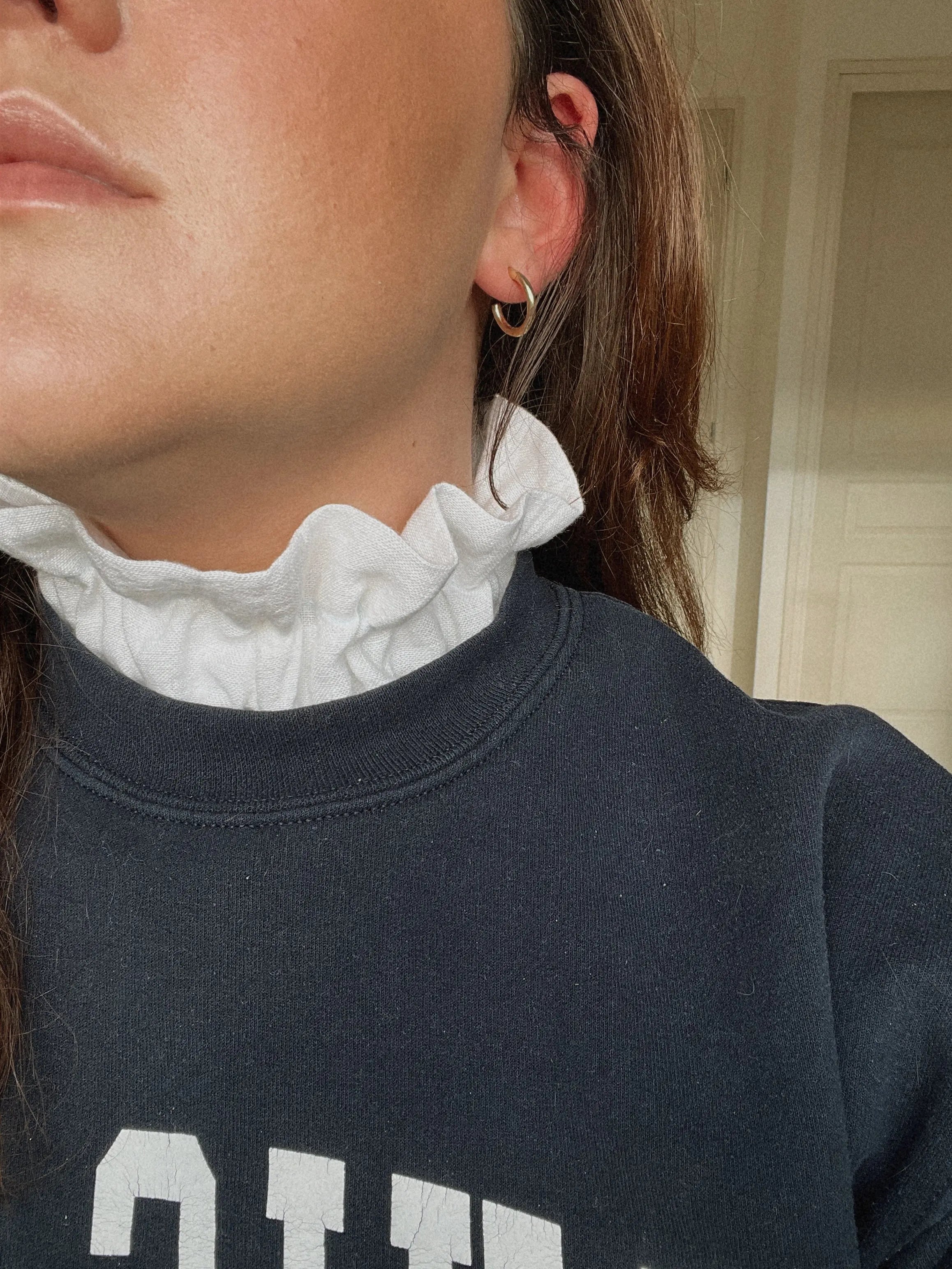 Le col en lin blanc Maison Mer