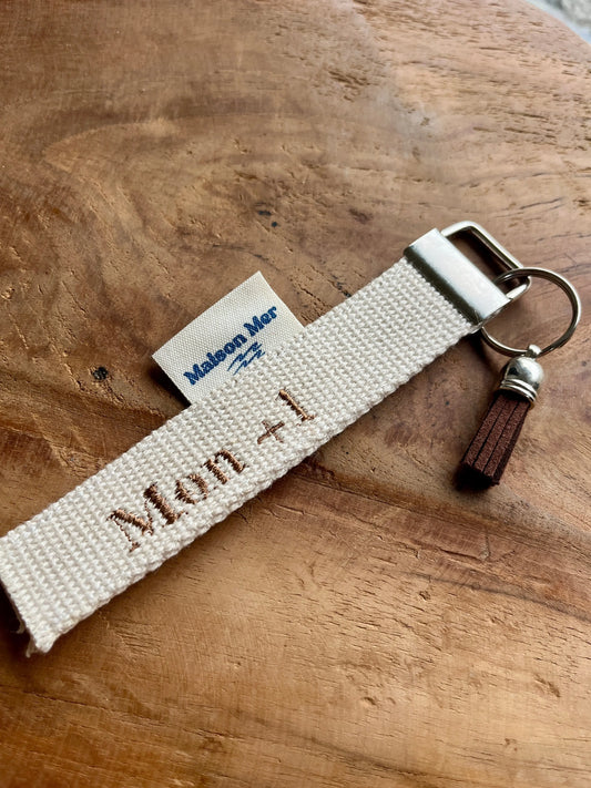 Porte-clés "+1" Maison Mer