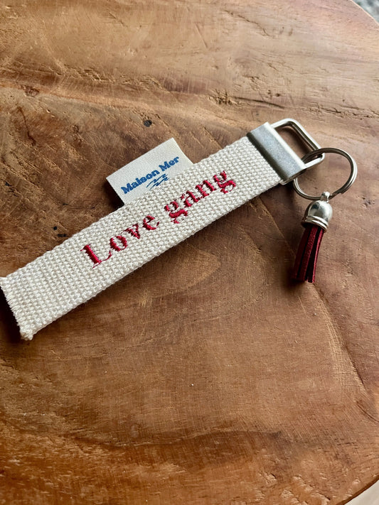 Porte-clés "love gang" Maison Mer